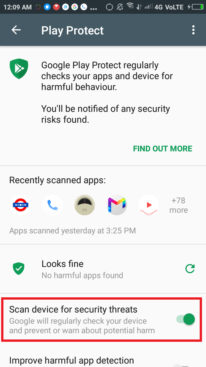 google play protect Jackpot 070